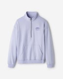 Roots Organic Cooper Relaxed Half Zip Stein - COSMIC SKY