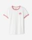 Roots Womens Cooper Ringer T-Shirt - BRANDIED APRICOT