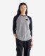 Roots Womens Organic Cooper Baseball T-shirt - SALT & PEPPER