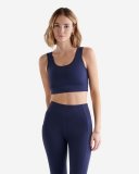 Roots Restore Crop Tank - NAVY BLAZER