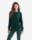 Roots Waffle Long Sleeve Top - VARSITY GREEN