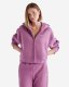 Roots Cloud Fleece Full Zip Hoodie - ARGYLE PURPLE Roots Cloud Fleece Full Zip Hoodie - ARGYLE PURPLE
