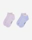 Roots Adult Cotton Cabin Ped Sock 2 Pack - PASTEL LILAC PEPPER Roots Adult Cotton Cabin Ped Sock 2 Pack - PASTEL LILAC PEPPER