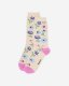 Roots Adult Springfield Print Crew Sock - OATMEAL MIX