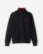 Roots Plaid Applique Half Zip Stein - BLACK Roots Plaid Applique Half Zip Stein - BLACK