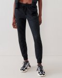 Roots Slim Cuff Sweatpant Short (26 Inch Inseam) - BLACK PEPPER