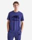 Roots Mens Organic Cooper Beaver T-Shirt - BLUE ECLIPSE