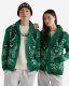 Roots Cabin Shawl Fair Isle Cardigan - KELLY GREEN
