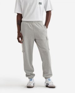Roots Organic Cooper Relaxed Cargo Sweatpant - GREY MIX