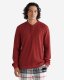 Roots Waffle Long Sleeve Henley - ROSEWOOD RED Roots Waffle Long Sleeve Henley - ROSEWOOD RED