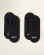 Roots Adult No Show Sock 2 Pack - BLACK Roots Adult No Show Sock 2 Pack - BLACK