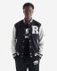 Roots Mens Vintage Varsity Jacket - BLACK & WHITE Roots Mens Vintage Varsity Jacket - BLACK & WHITE