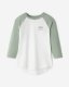 Roots Womens Organic Cooper Baseball T-Shirt - EUCALYPTUS