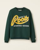 Roots Sporting Goods Relaxed Crew Sweatshirt - VARSITY GREEN