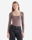 Roots Renew Long Sleeve Bodysuit - CINDER BROWN Roots Renew Long Sleeve Bodysuit - CINDER BROWN