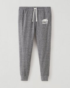Roots Organic Original Slim Cuff Sweatpant Short (26 Inch Inseam) - SALT & PEPPER