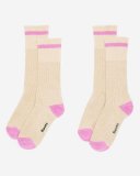 Roots Adult Cotton Cabin Pop Sock 2 Pack - OATMEAL MIX Roots Adult Cotton Cabin Pop Sock 2 Pack - OATMEAL MIX
