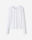 Roots Renew Fitted Long Sleeve Top - WHITE