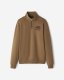 Roots Organic Original Half Zip Stein - BRITISH KHAKI