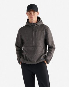 Roots Sweater Fleece Anorak - CHARCOAL PEPPER