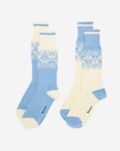 Roots Adult Roots Elsa Cabin Sock 2 Pack - BLISSFUL BLUE