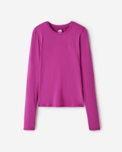 Roots Renew Fitted Long Sleeve Top - WILD ASTER PURPLE