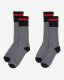 Roots Adult Cotton Cabin Pop Sock 2 Pack - MEDIUM GREY MIX Roots Adult Cotton Cabin Pop Sock 2 Pack - MEDIUM GREY MIX