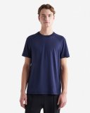 Roots Renew Short Sleeve T-Shirt - NAVY BLAZER