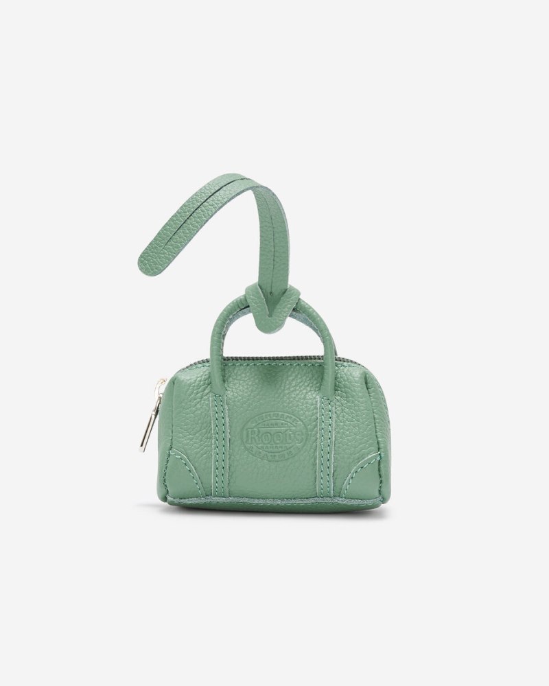Roots Upcycle Banff Bag Charm Cervino - EUCALYPTUS GREEN