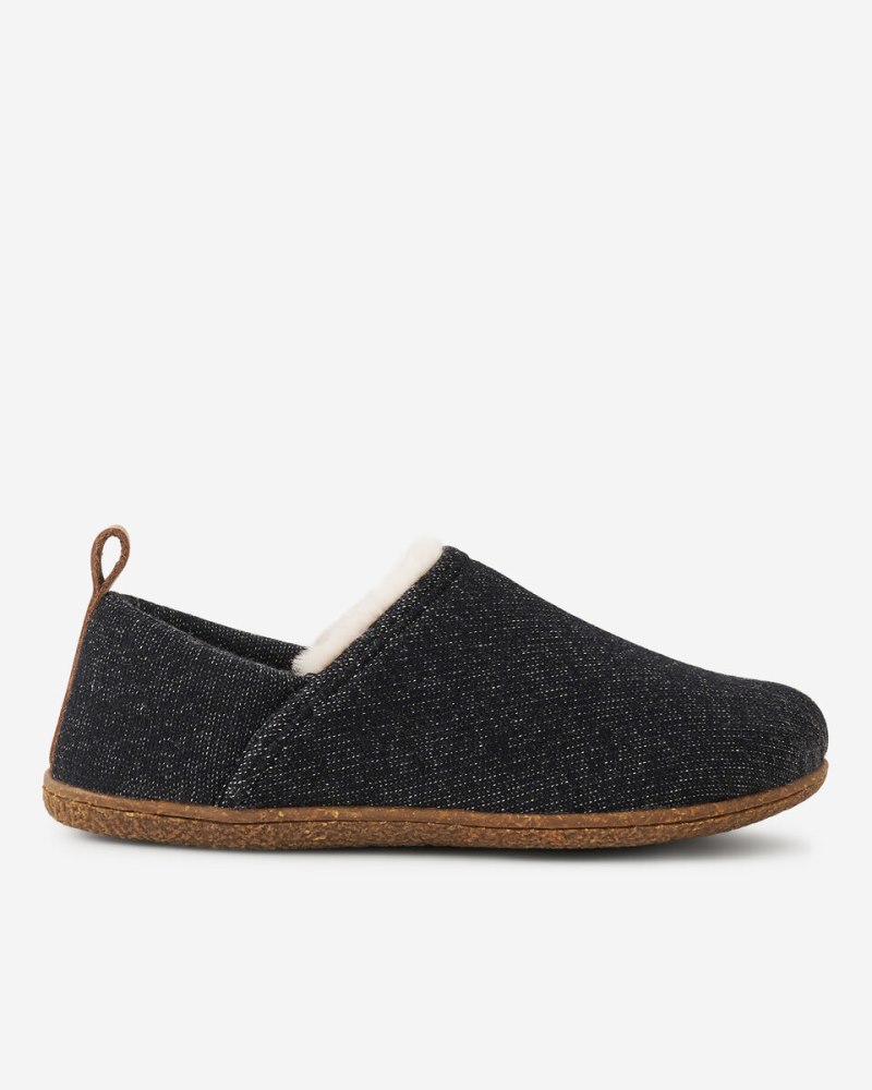 Roots Mens Slip-on Shoe - BLACK PEPPER